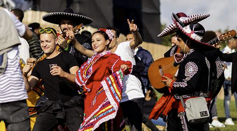 De romantische muziek van de Mariachis